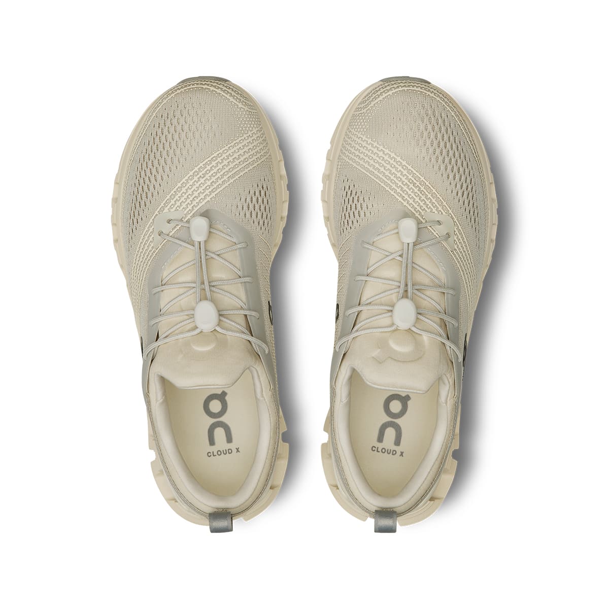 Top view of the On Cloud X Z5 Ice-Cream women’s running shoes #color_ice-cream