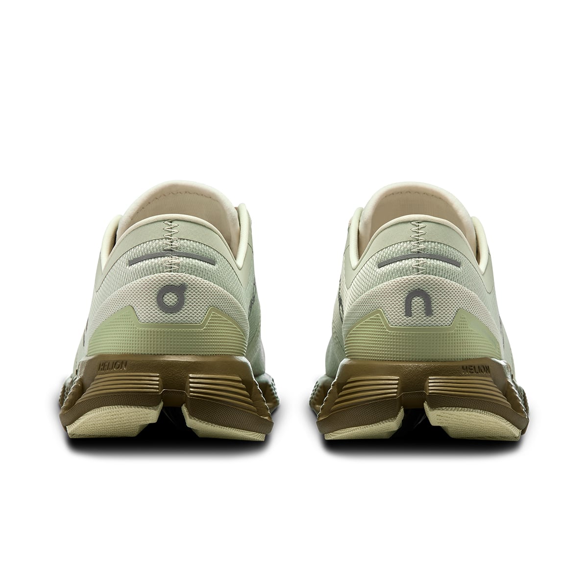 Back view of the On Cloud X 3 Aloe Hunter women’s running shoe 