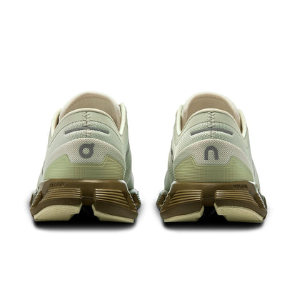 Back view of the On Cloud X 3 Aloe Hunter women’s running shoe 