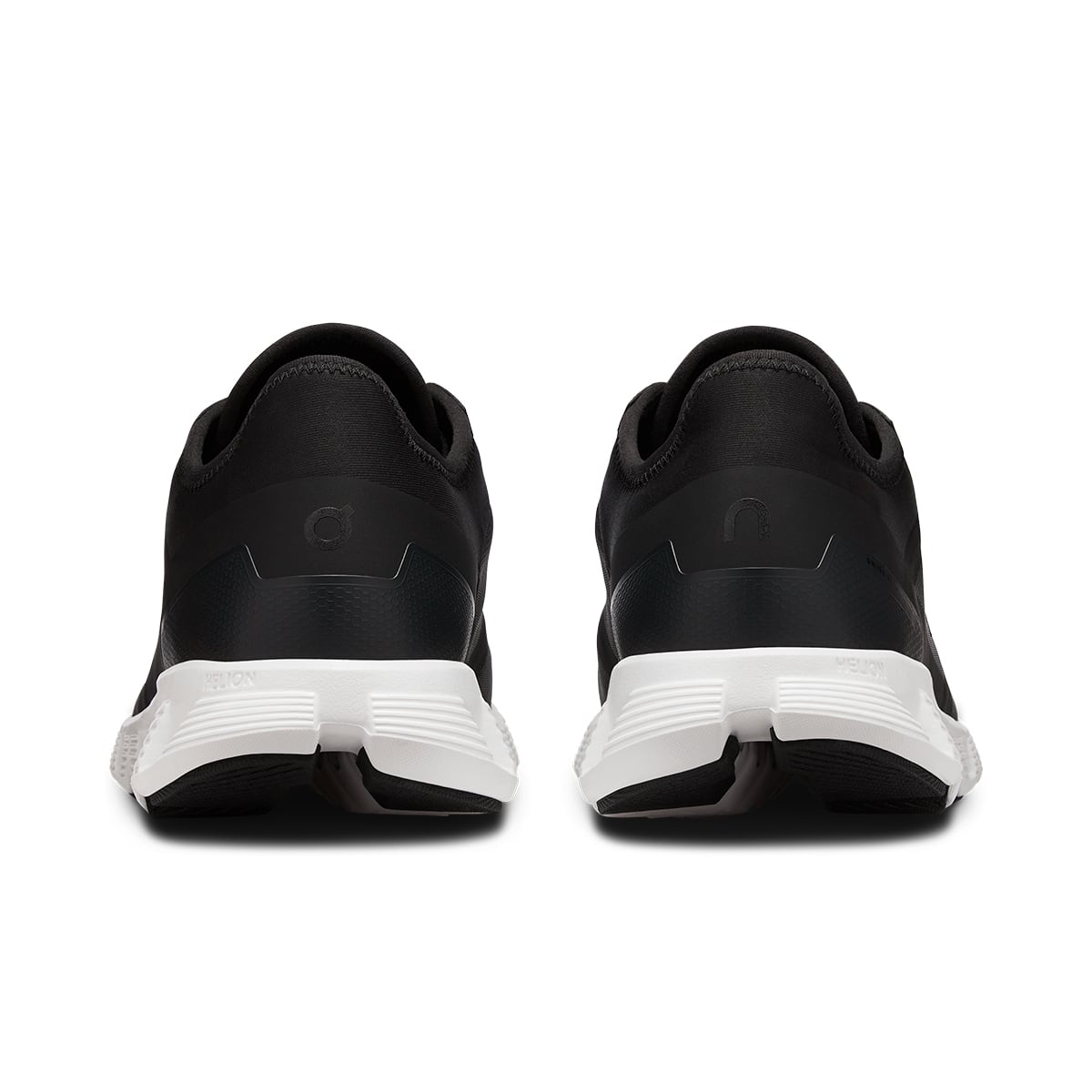 Back view of the On Cloud X3 AD Black-White women’s running shoe 