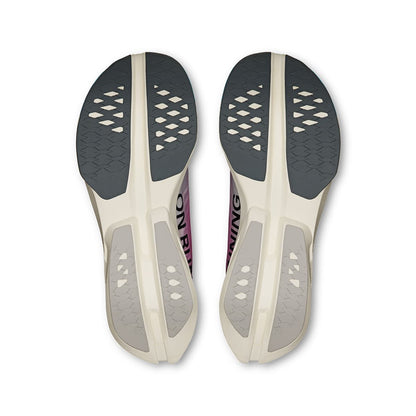 Soles of the On Cloudboom Strike White-Horizon men’s running shoes 