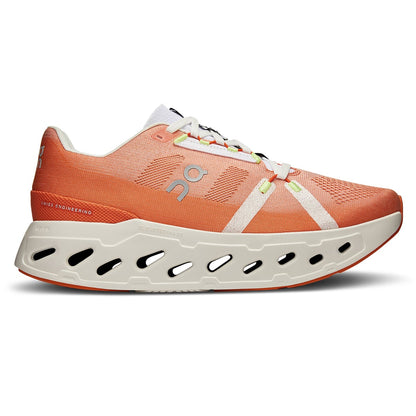 Right side view of the On Cloudeclipse Flame-Ivory men’s running shoe 