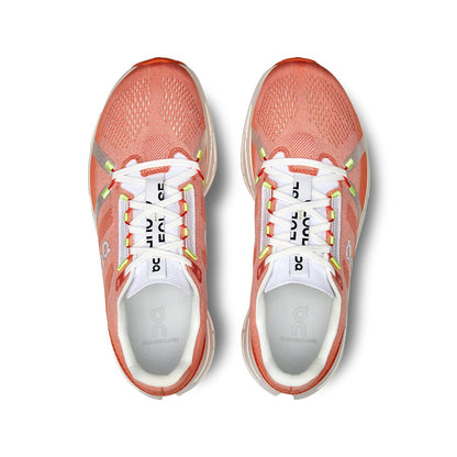Top view of the On Cloudeclipse Flame-Ivory men’s running shoes 
