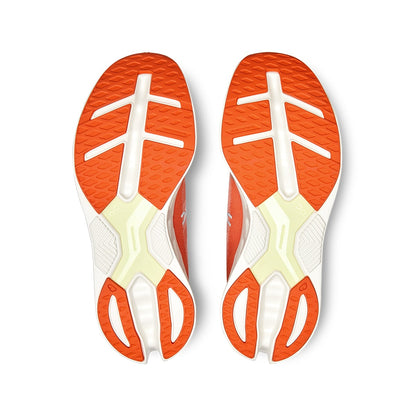 Soles of the On Cloudeclipse Flame-Ivory men’s running shoes 