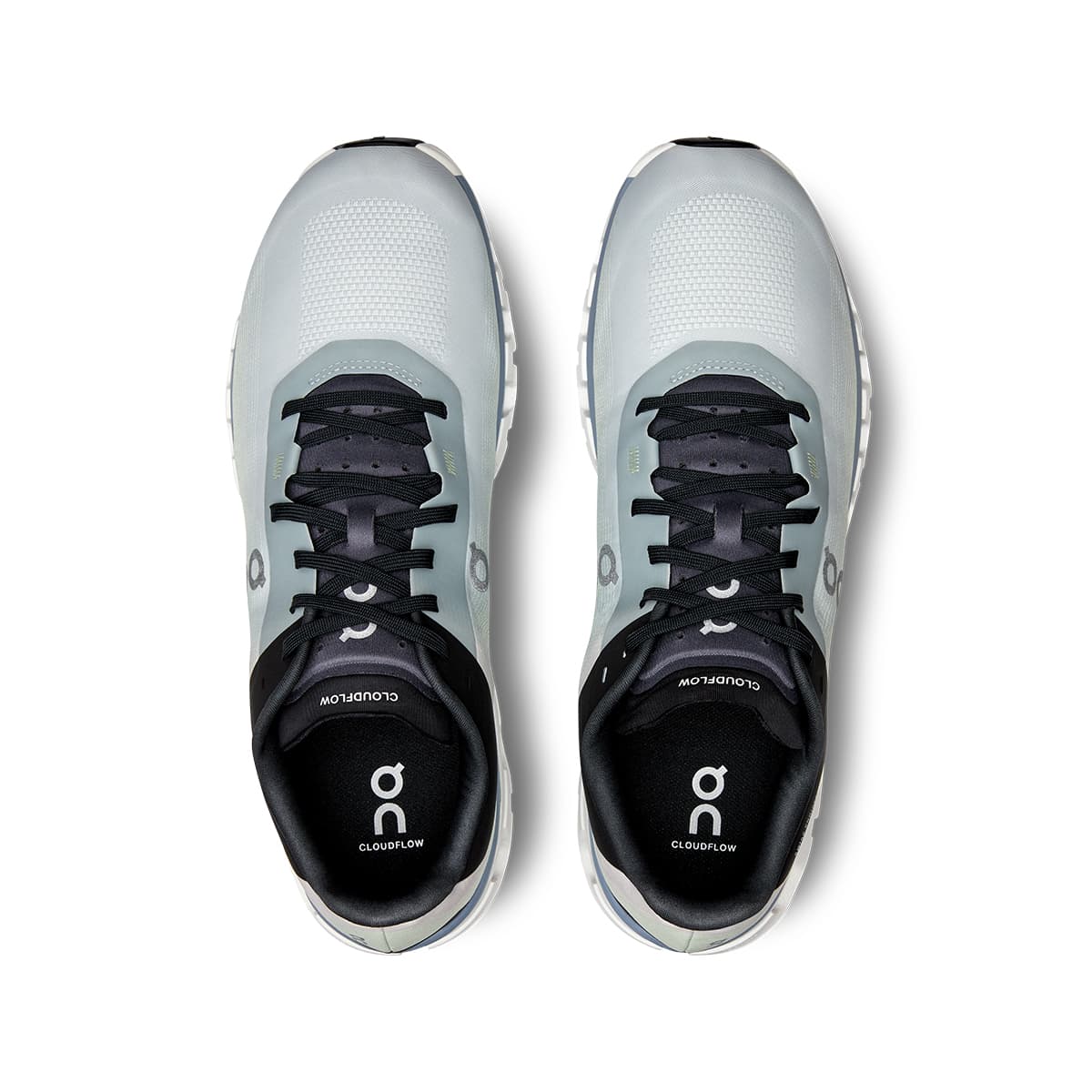 Top view of the On Cloudflow 4 Glacier-Chambray men’s running shoes #color_glacier-chambray