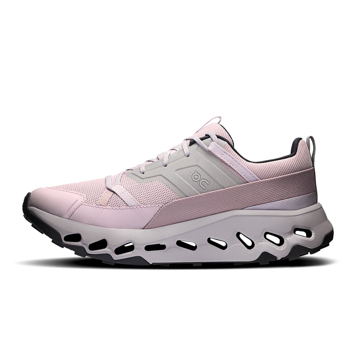Left side view of the On Cloudhorizon Mauve-Fade women’s running shoe #color_mauve-fade
