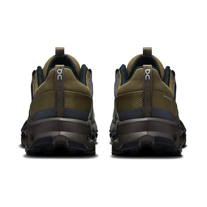 Back view of the On Cloudhorizon Olive-Thorn men’s running shoe 