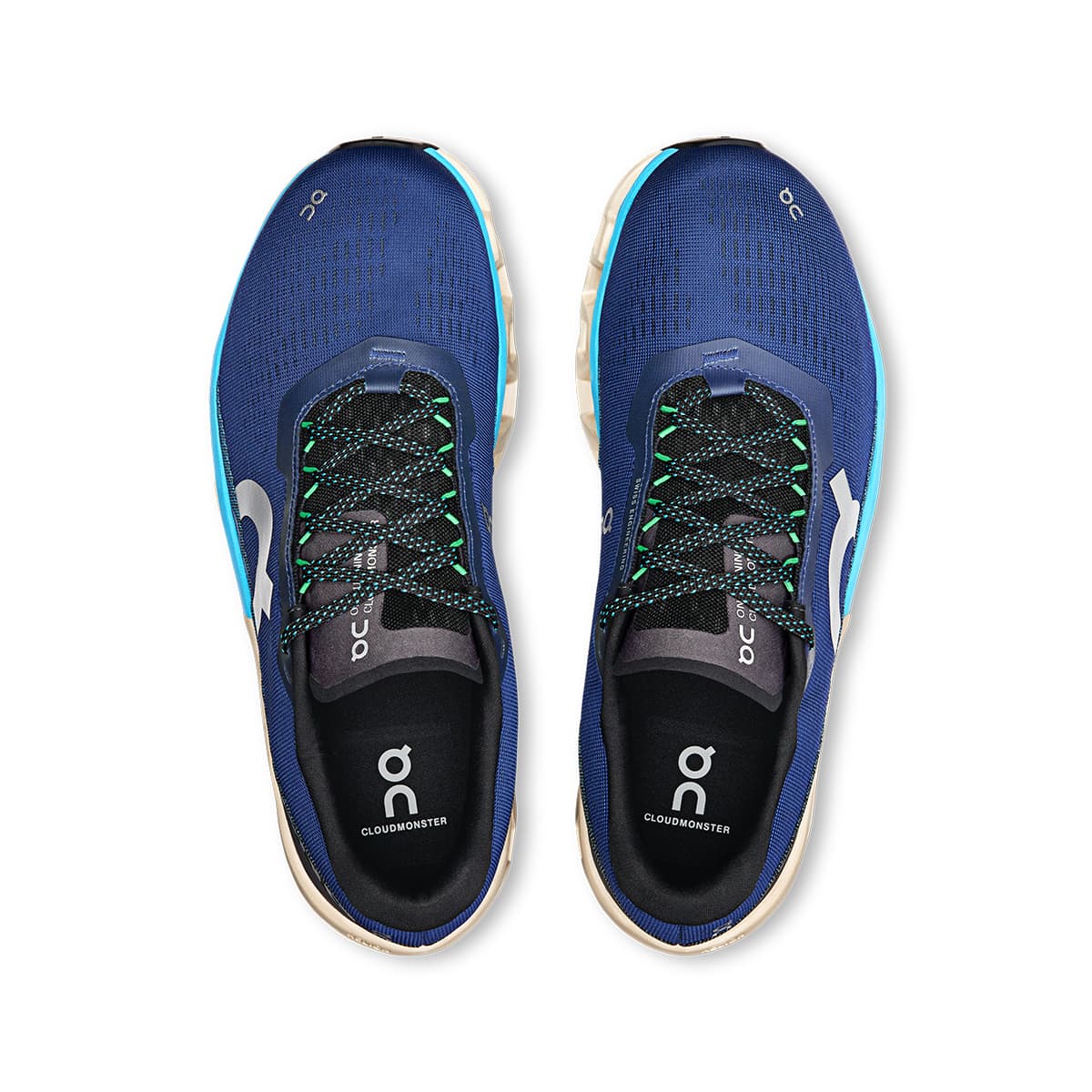 Top view of the On Cloudmonster 2 Tempest Horizon men’s running shoes #color_tempest-horizon