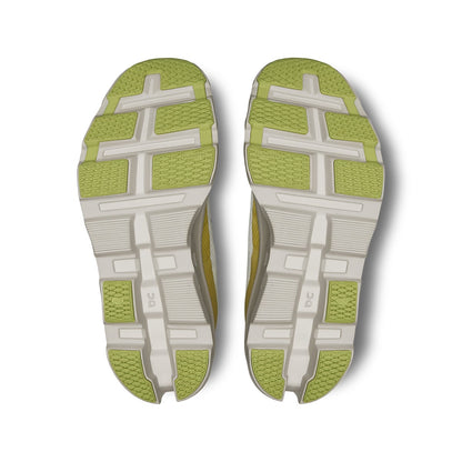 Soles of the On Cloudmonster 2 Undyed Zest women’s running shoes 