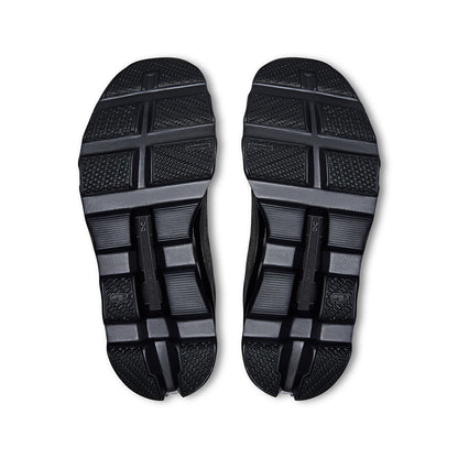 Soles of the On Cloudmonster Void Black-Black women’s running shoes 