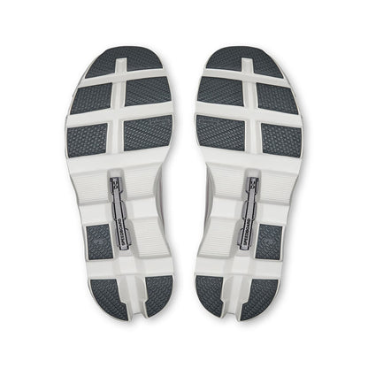Soles of the On Cloudmonster Void Ivory-Wolf women’s running shoes 