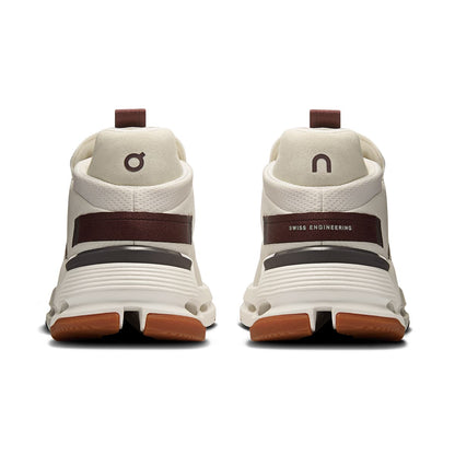 Back view of the On Cloudnova 2 Ice-Mulberry women’s running shoe 