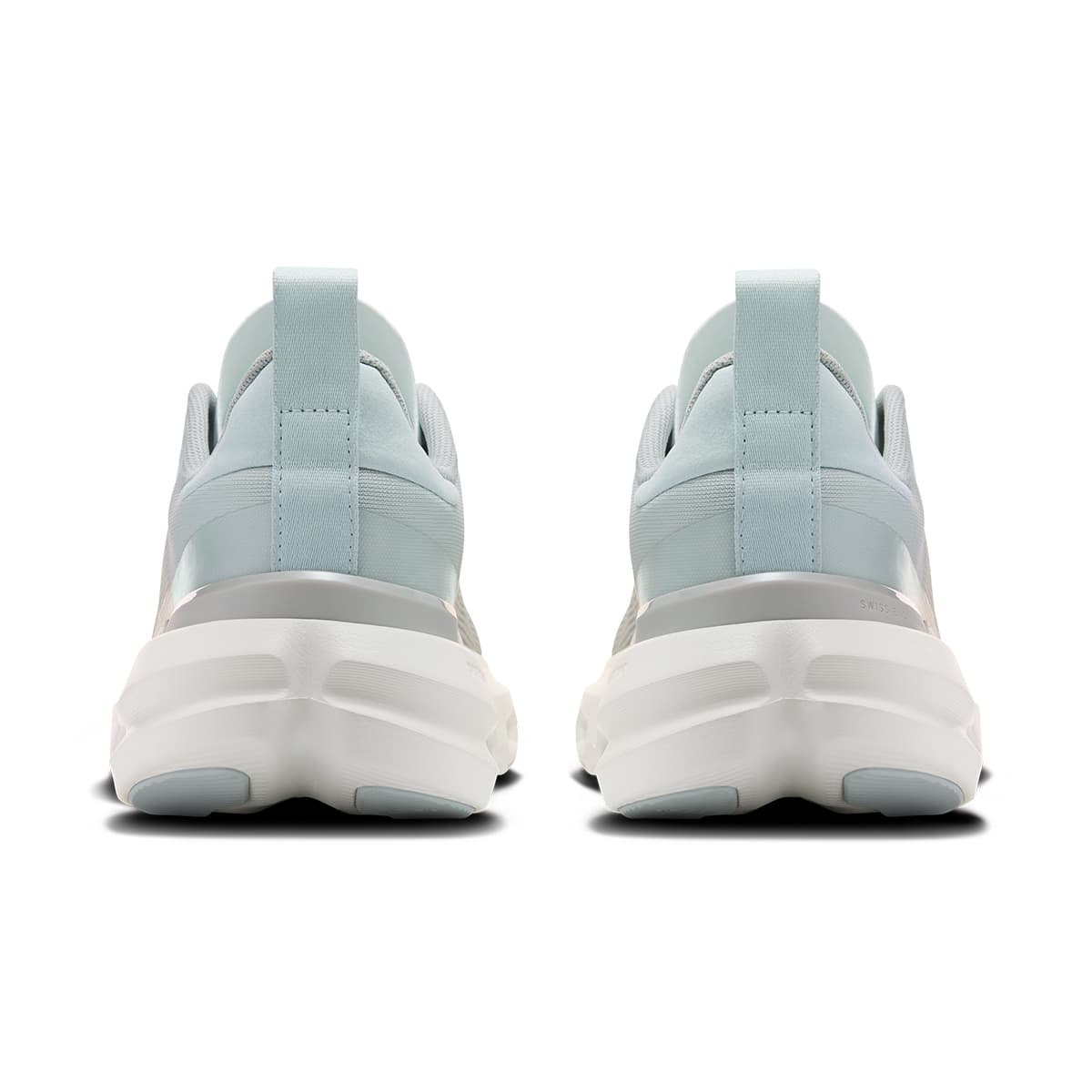 Back view of the Road Running On Cloudpulse Next Arctic-Glacier women’s running shoe 