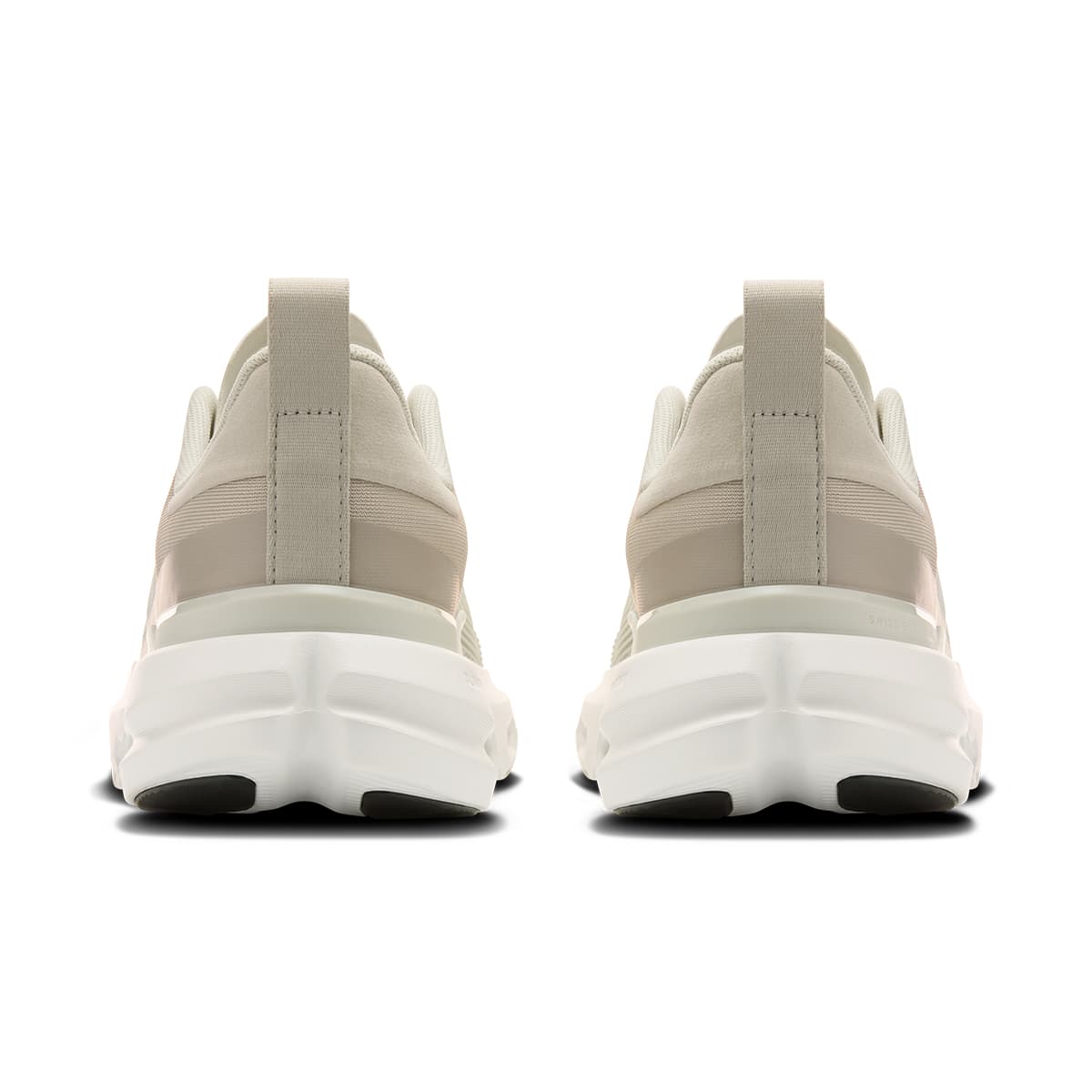 Back view of the Road Running On Cloudpulse Next Pelican-Ghost men’s running shoe 