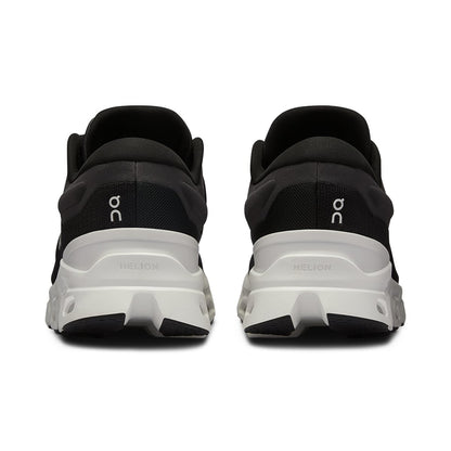 Back view of the On Cloudstratus 3 Black Frost women’s running shoe 
