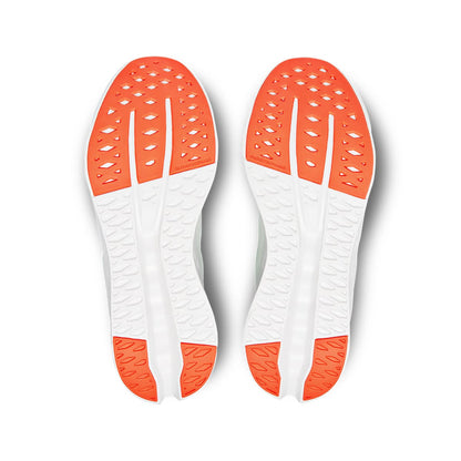 Soles of the On Cloudsurfer 7 Creek-White men’s running shoes 