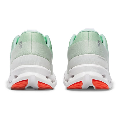 Back view of the On Cloudsurfer 7 Creek-White men’s running shoe 