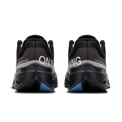 Back view of the Road Running On Cloudsurfer Next Lumos Black-Dew women’s running shoe 