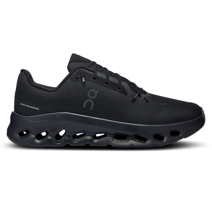 Right side view of the On Cloudtilt Eclipse-Black men’s running shoe 