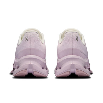 45-degree view of the On Cloudtilt Ivory Orchid women’s running shoe 