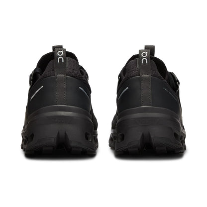 Back view of the On Cloudultra 2 All Black women’s running shoe 