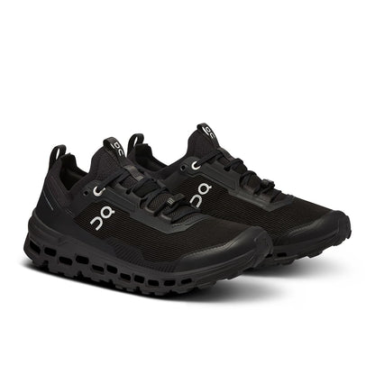 45-degree view of the On Cloudultra 2 All Black women’s running shoe 