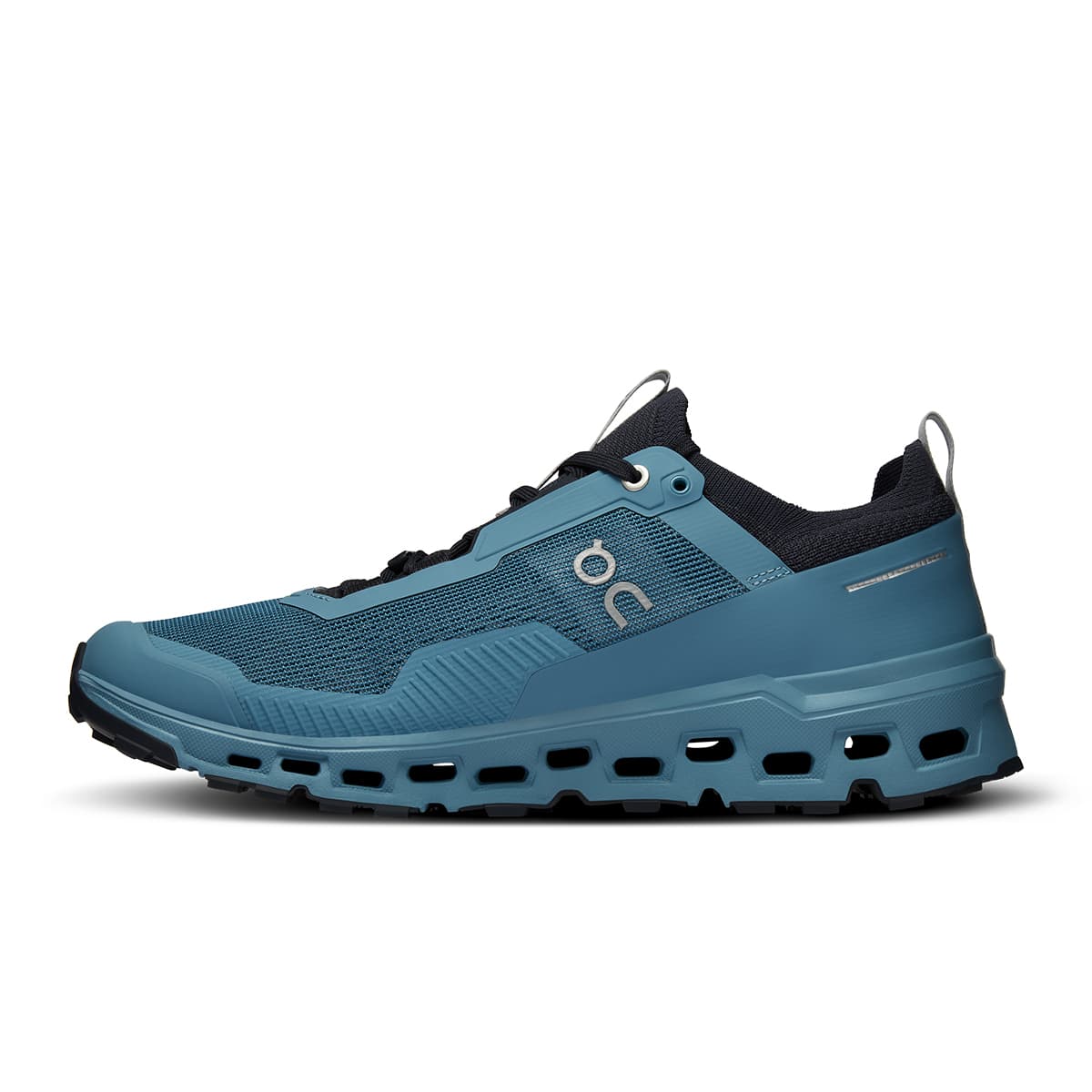 Left side view of the On Cloudultra 2 Wash Navy men’s running shoe #color_wash-navy