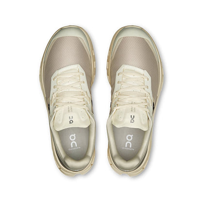 Top view of the On Cloudvista 2 Cream Desert women’s running shoes 