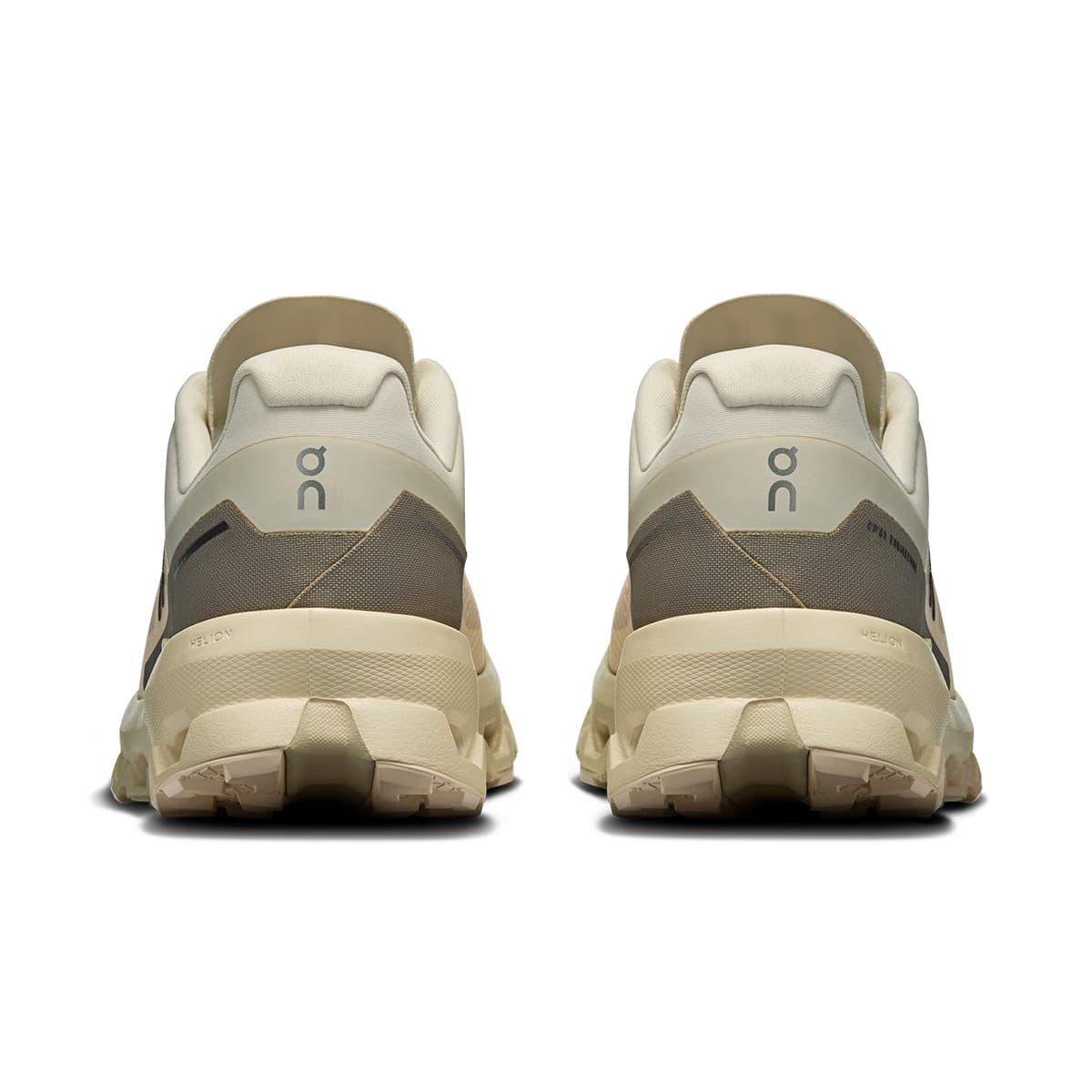 Back view of the On Cloudvista 2 Cream Desert women’s running shoe 