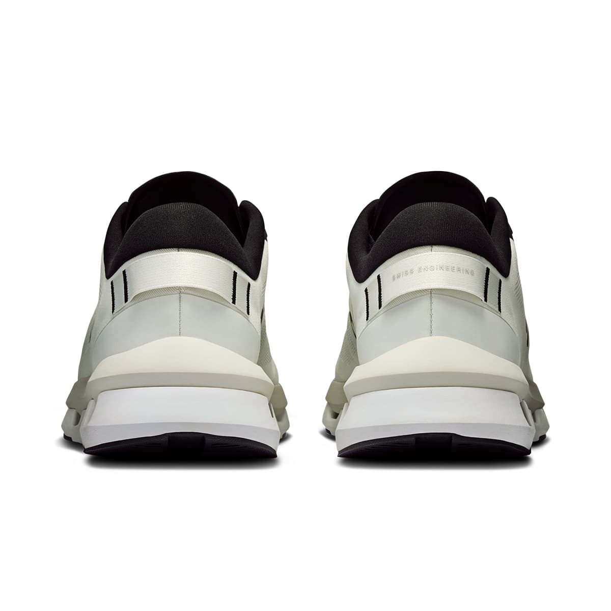 Back view of the On Cloudzone Ice-Black men’s running shoe 