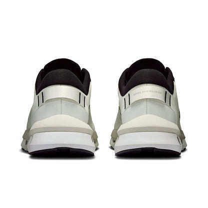 Back view of the On Cloudzone Ice-Black men’s running shoe 