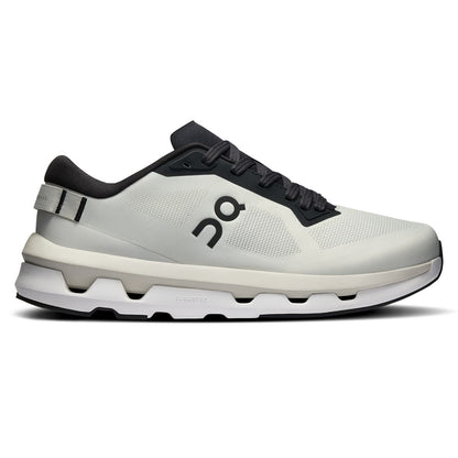 Right side view of the On Cloudzone Ice-Black women’s running shoe 
