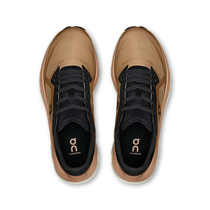 Top view of the On Cloudzone Rosebrown-Black women’s running shoes 