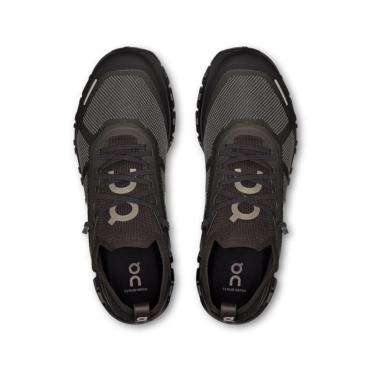 Top view of the On Cloud 6 Versa Black-Eclipse men’s sneaker shoes #color_black-eclipse