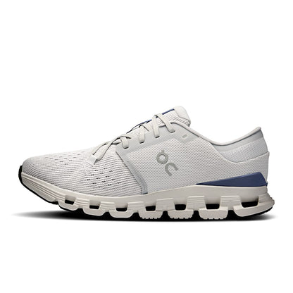 Left side view of the On Cloud X 4 Lavender-Acai women’s running shoe 