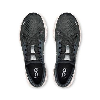 Top view of the On Cloud X 4 Shadow-Apollo men’s running shoes 