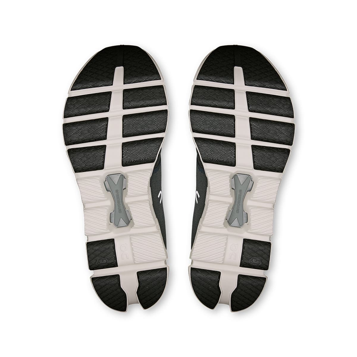 Soles of the On Cloud X 4 Shadow-Apollo men’s running shoes 