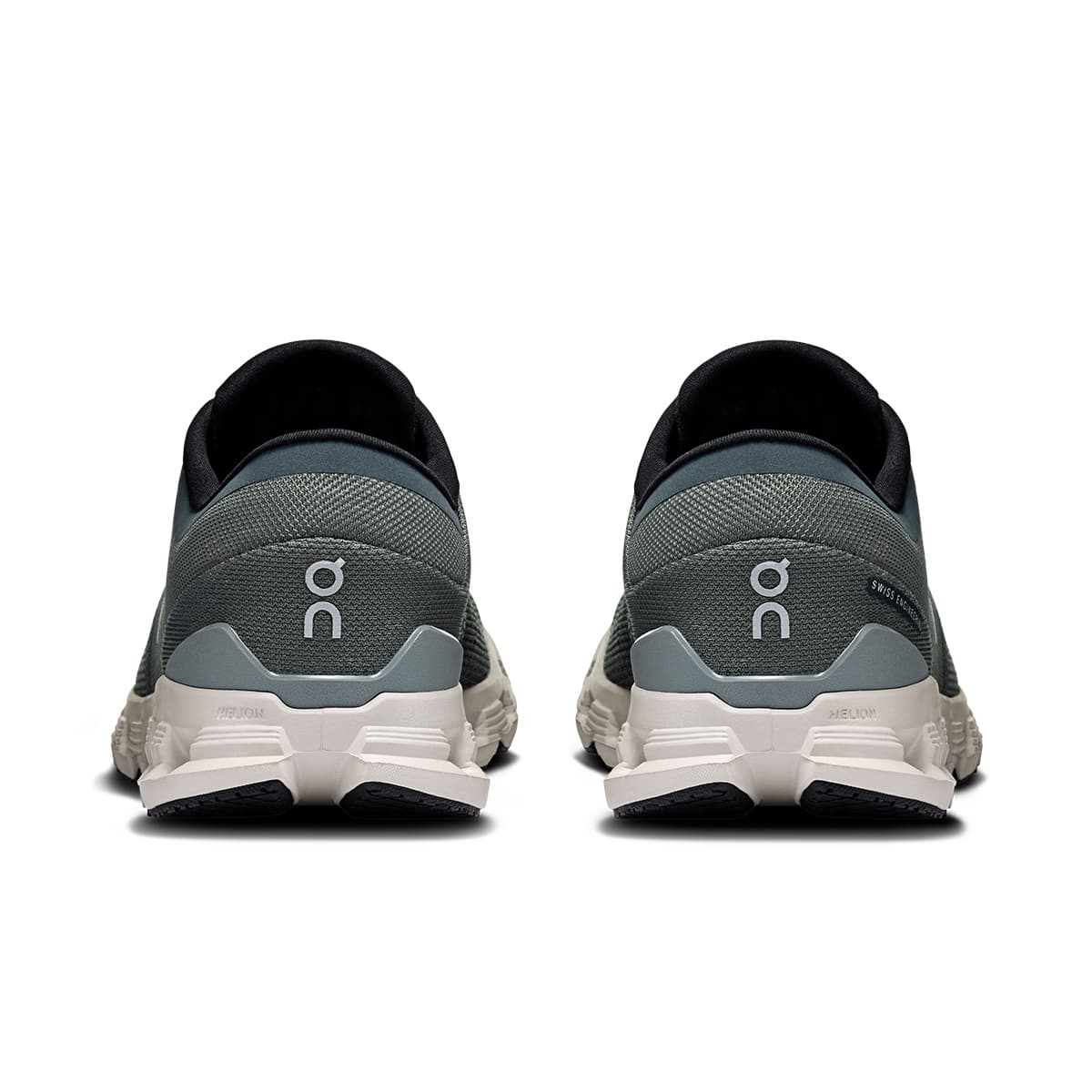 Back view of the On Cloud X 4 Shadow-Apollo men’s running shoe 