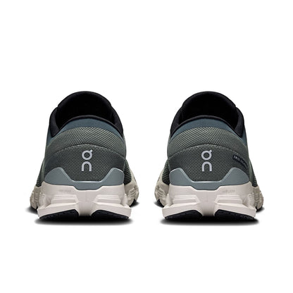 Back view of the On Cloud X 4 Shadow-Apollo men’s running shoe 