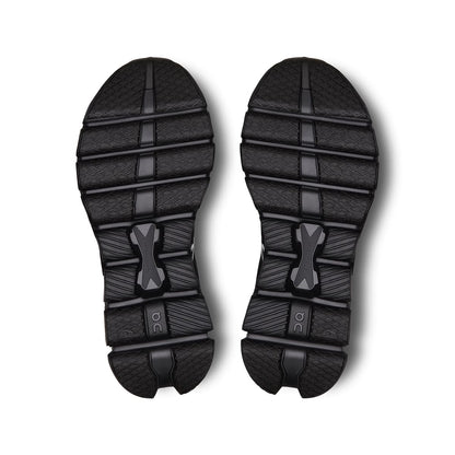 Soles of the On Cloud X4 Black-Eclipse women’s running shoes 