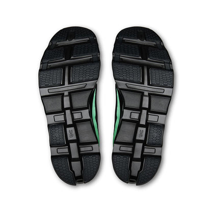 Soles of the On Cloudmonster 2 Black-Glacier men’s running shoes 