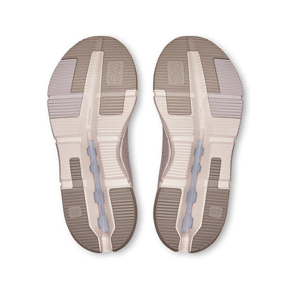 Soles of the On Cloudnova Form 2 Fog Lavender women’s running shoes 