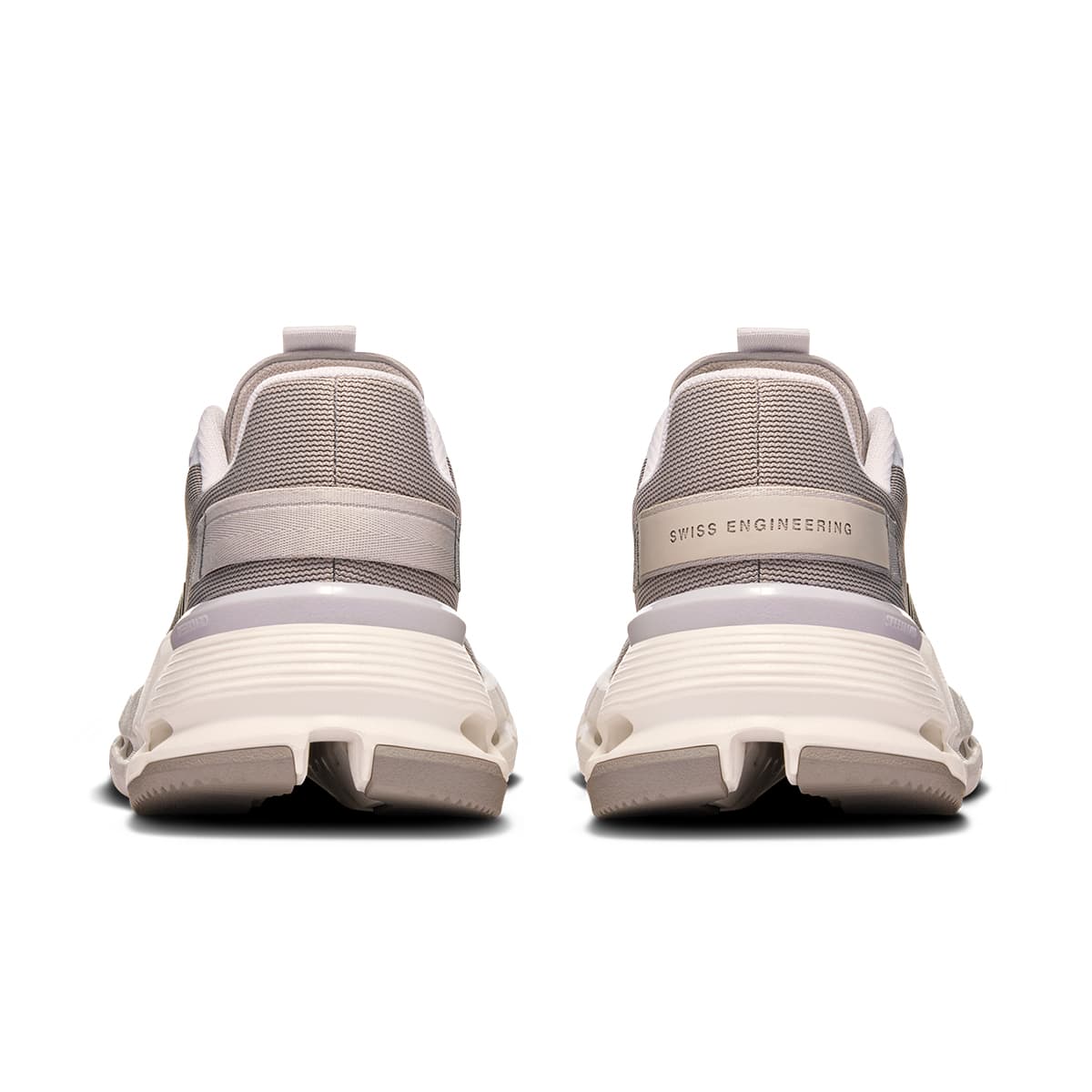 Back view of the On Cloudnova Form 2 Fog Lavender women’s running shoe 