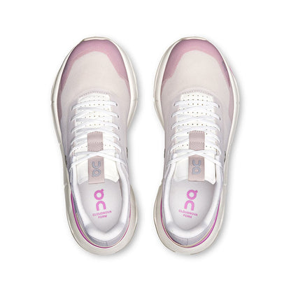 Top view of the On Cloudnova Form Pearl Raspberry women’s running shoes 