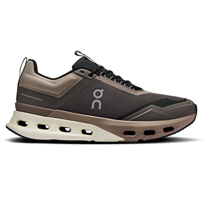 Right side view of the On Cloudnova X Eclipse-Black men’s running shoe 