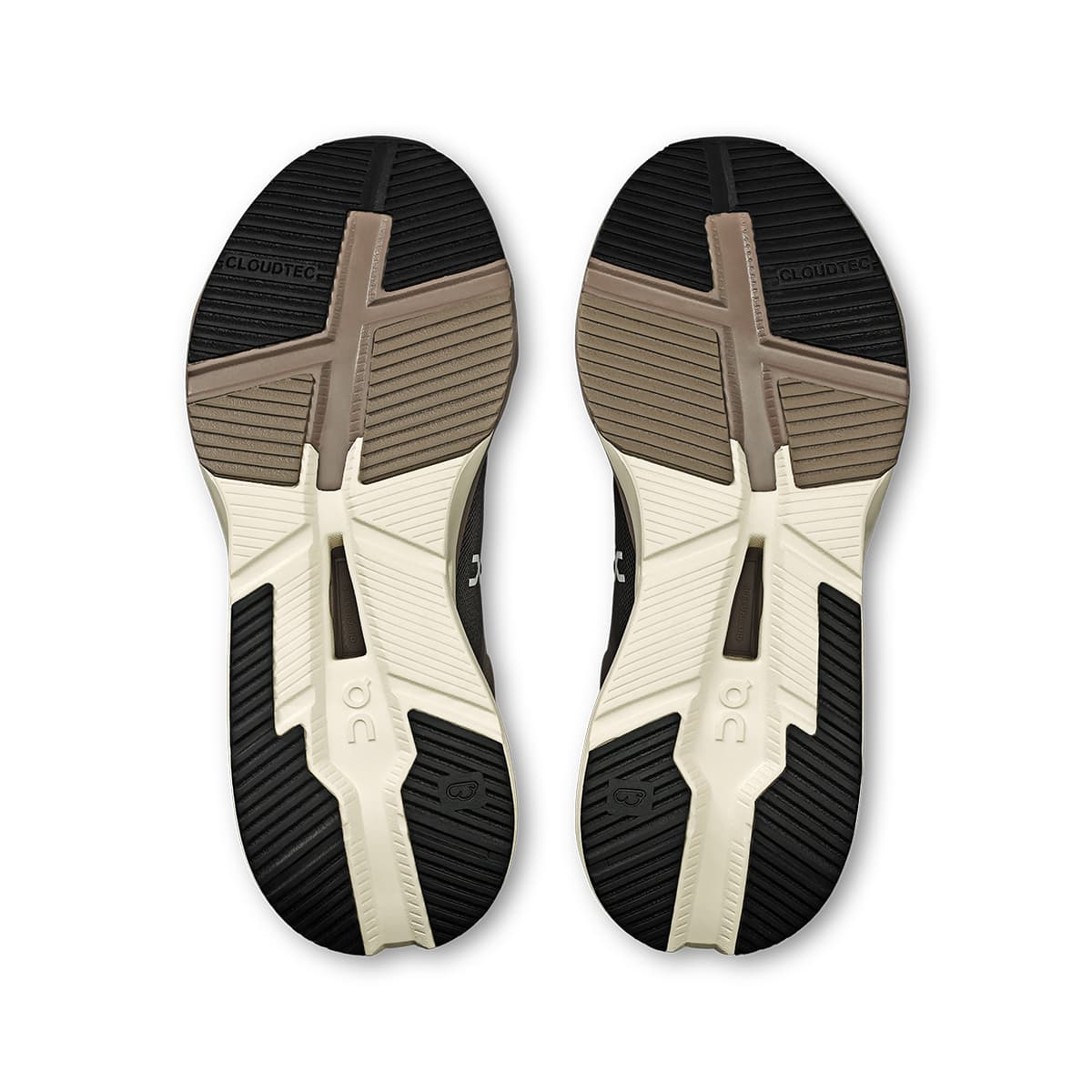 Soles of the On Cloudnova X Eclipse-Black men’s running shoes 