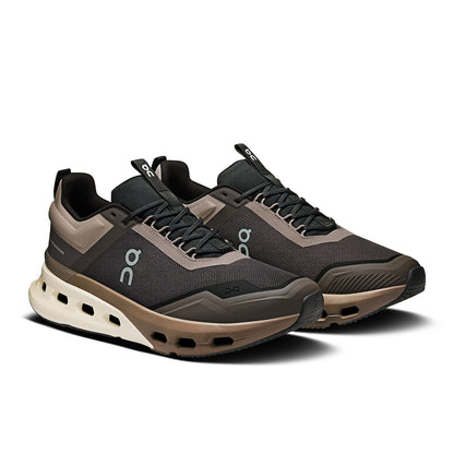 45-degree view of the On Cloudnova X Eclipse-Black men’s running shoe 