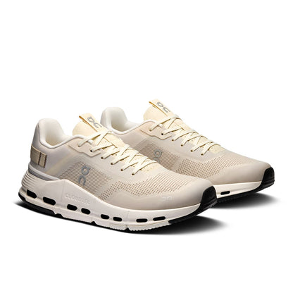 45-degree view of the On Cloudnoa Form 2 TT Cream-Ivory women’s running shoe 