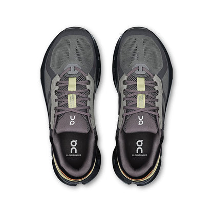 Top view of the On Cloudrunner 2 Rock-Tangerine men’s running shoes 