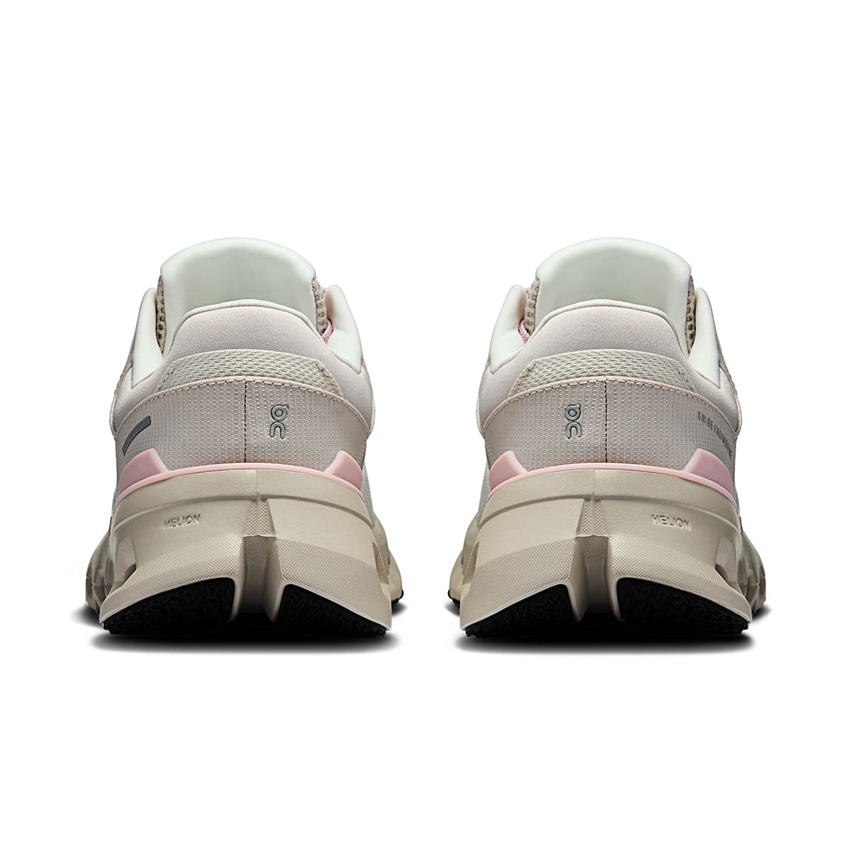 Back view of the On Cloudrunner 2 Silver-Mauve women’s running shoe 